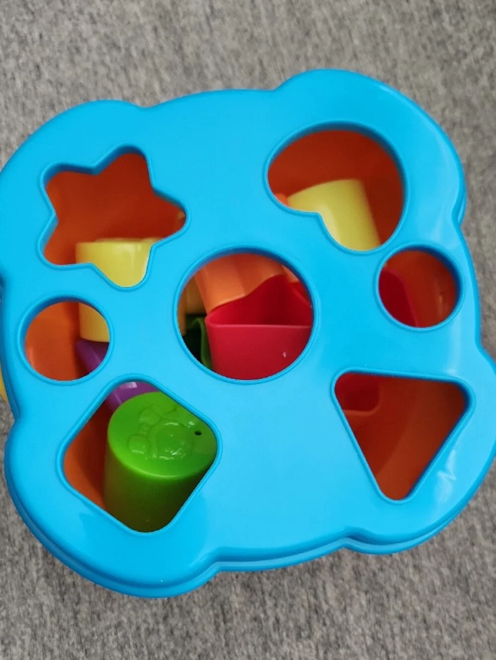 Blue & Orange Shape Sorter Bucket - Kids Toys